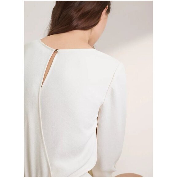 Aritzia White Long Sleeve Romper - Picture 4 of 12